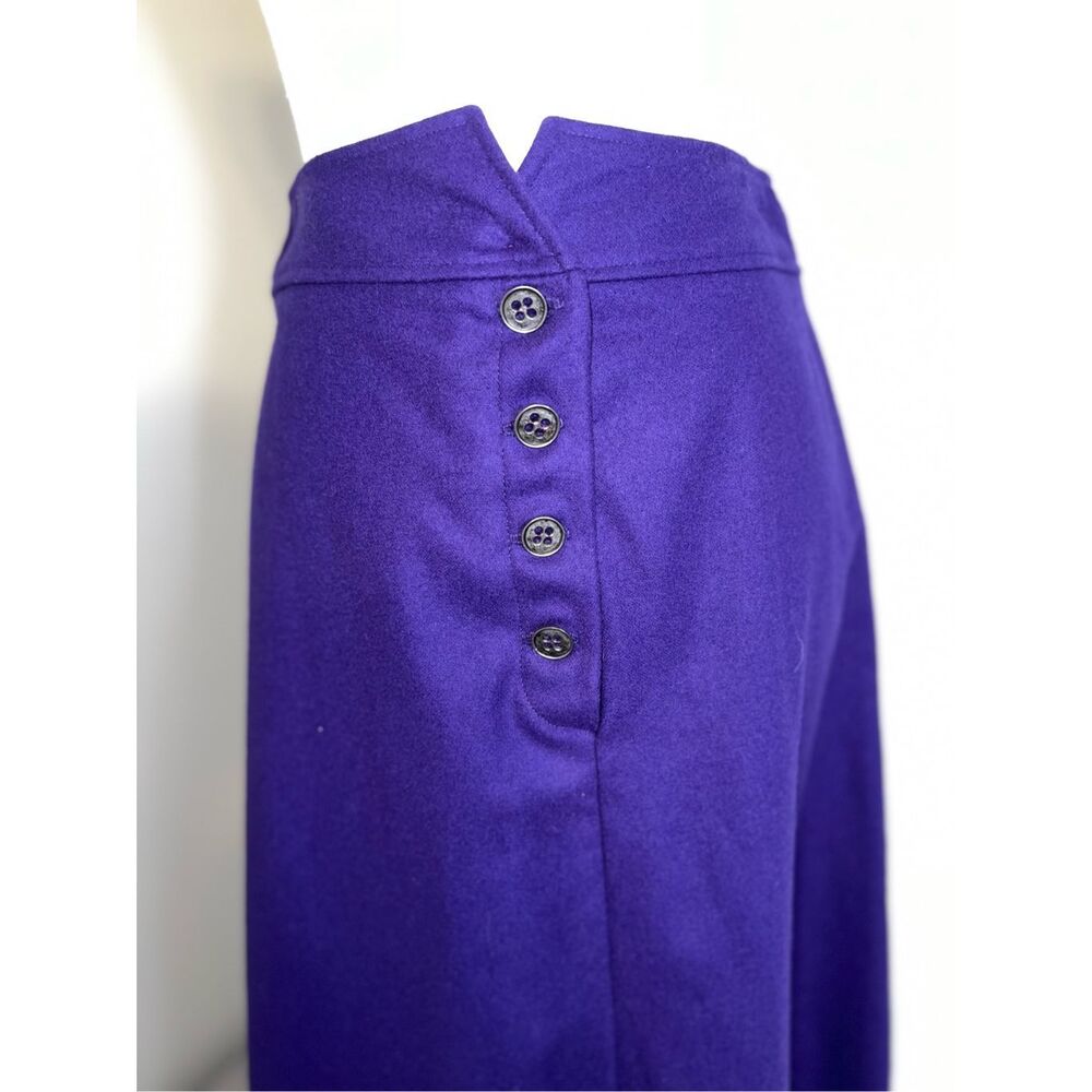 100% Wool Maxi Purple Skirt Vintage grunge boho XS-S